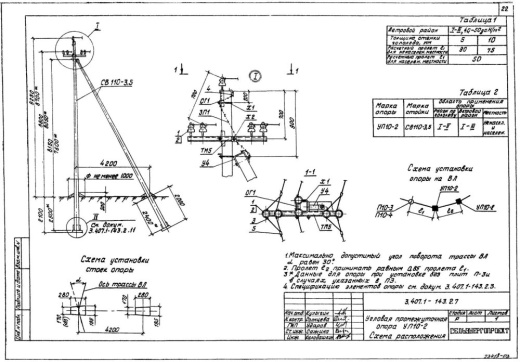 Угловая промежуточная опора УП10-2 Угловая промежуточная опора УП10-2