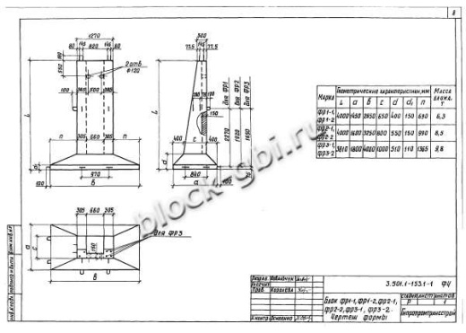 Фундамент ФР3-2