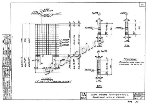 Стеновая плита тоннелей ПСТ 3-1