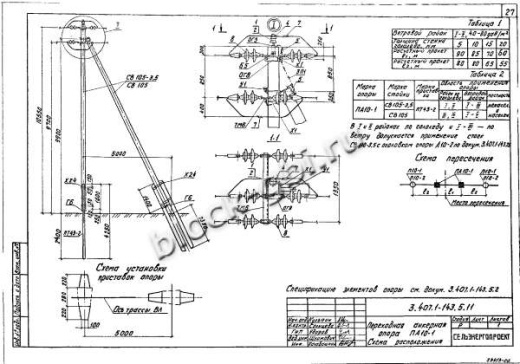Переходная анкерная опора ПА10-1