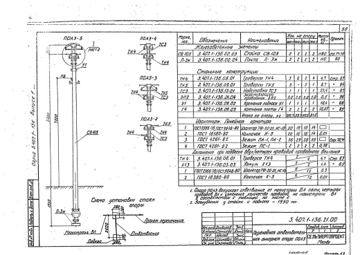 Переходная ответвительная анкерная опора ПОА3 Переходная ответвительная анкерная опора ПОА3