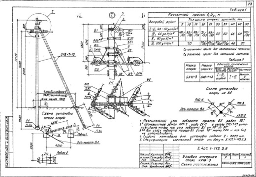 Угловая анкерная опора УА10-3 Угловая анкерная опора УА10-3