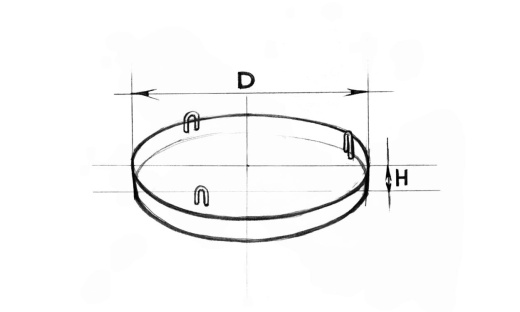 Плита днища колодца КЦД 1-10-1 Плита днища колодца КЦД 1-10-1