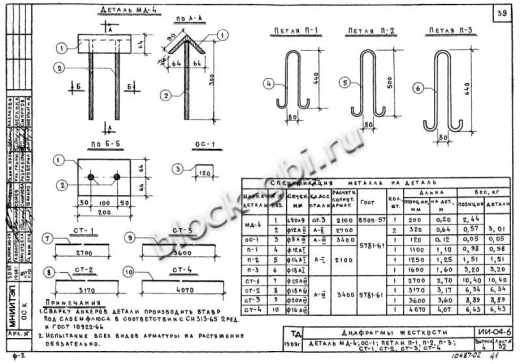Диафрагма жесткости В-41-38п