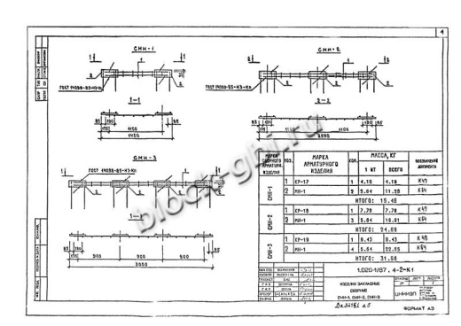 Диафрагма жесткости 1ДПК 56.33л
