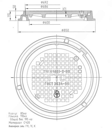 Люк ТМ (Д400) К.1-60